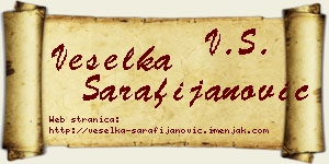 Veselka Sarafijanović vizit kartica